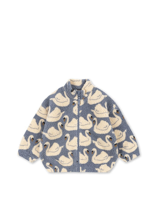 Konges Sløjd - Jody Teddy Jacket Grs Ks105720 - Swan Fleece jakker 