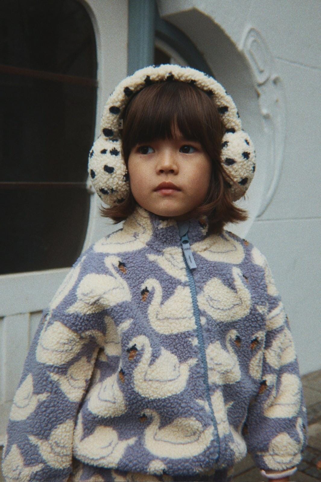 Konges Sløjd - Jody Teddy Jacket Grs Ks105720 - Swan Fleece jakker 