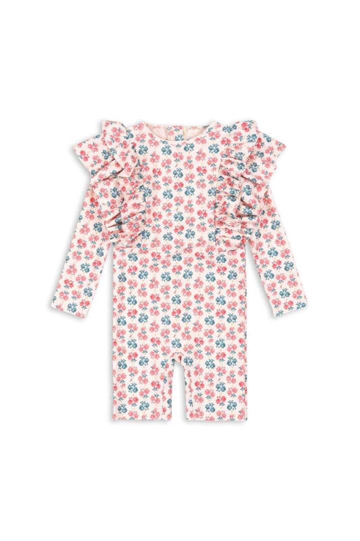 Konges Sløjd - Manuca Frill Onesie Grs Ks104986 - Lumina Rose Bodystockings 