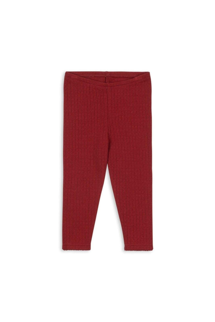 Konges Sløjd - Minnie Pants Gots Ks104378 - Red Dahlia Bukser 