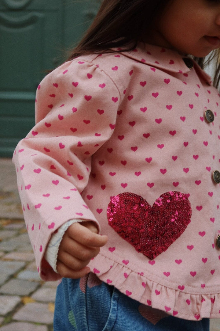 Konges Sløjd - Nola Sequin Shirt Jacket Gots Ks103948 - Berry Coeur