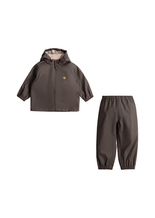Konges Sløjd - Plainy Rain Set Ks105633 - Chocolate Brown
