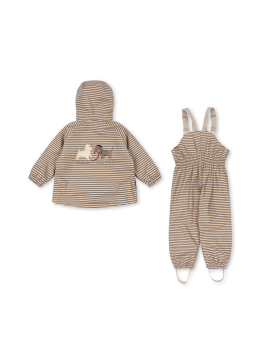 Konges Sløjd - Rainy Palme Dog Set Ks105758 - Stripe La Mer Regntøj 
