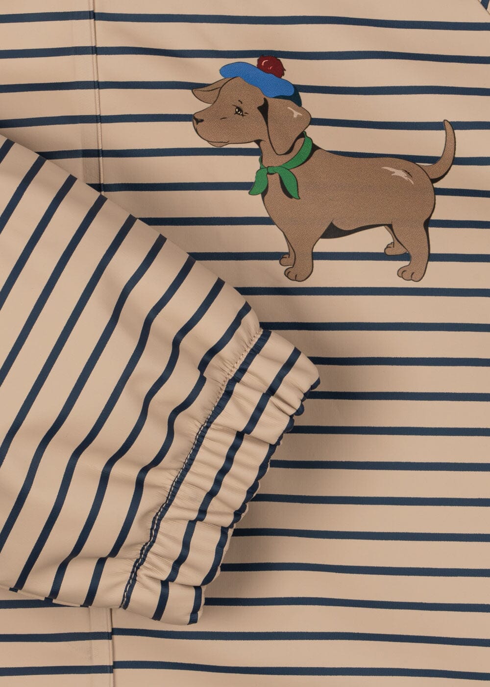 Konges Sløjd - Rainy Palme Dog Set Ks105758 - Stripe La Mer Regntøj 