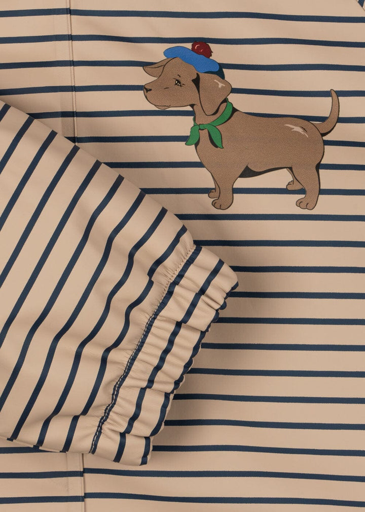 Konges Sløjd - Rainy Palme Dog Set Ks105758 - Stripe La Mer Regntøj 