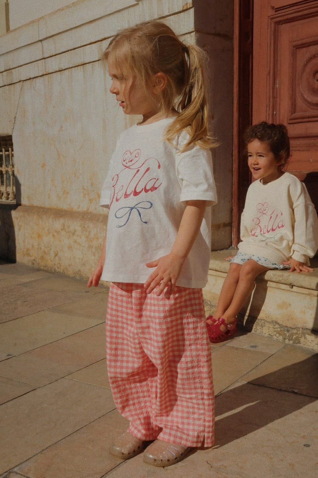 Konges Sløjd - Rhw X Ks Bella Pants Gots Ks103590 - Peach Blossom Check