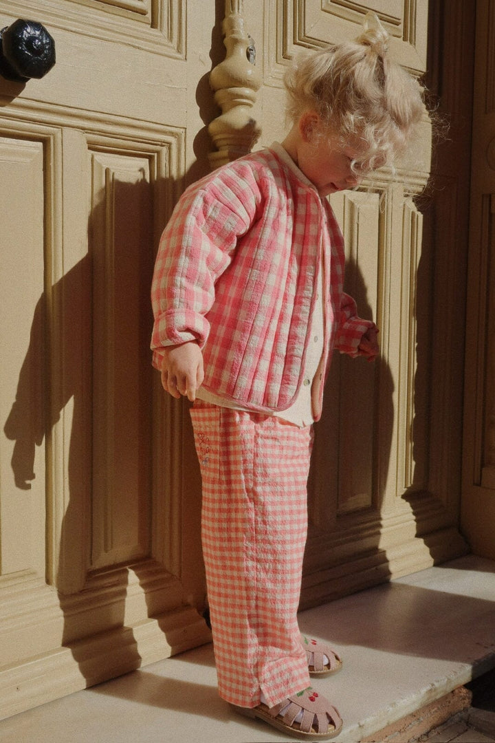Konges Sløjd - Rhw X Ks Bella Pants Gots Ks103590 - Peach Blossom Check