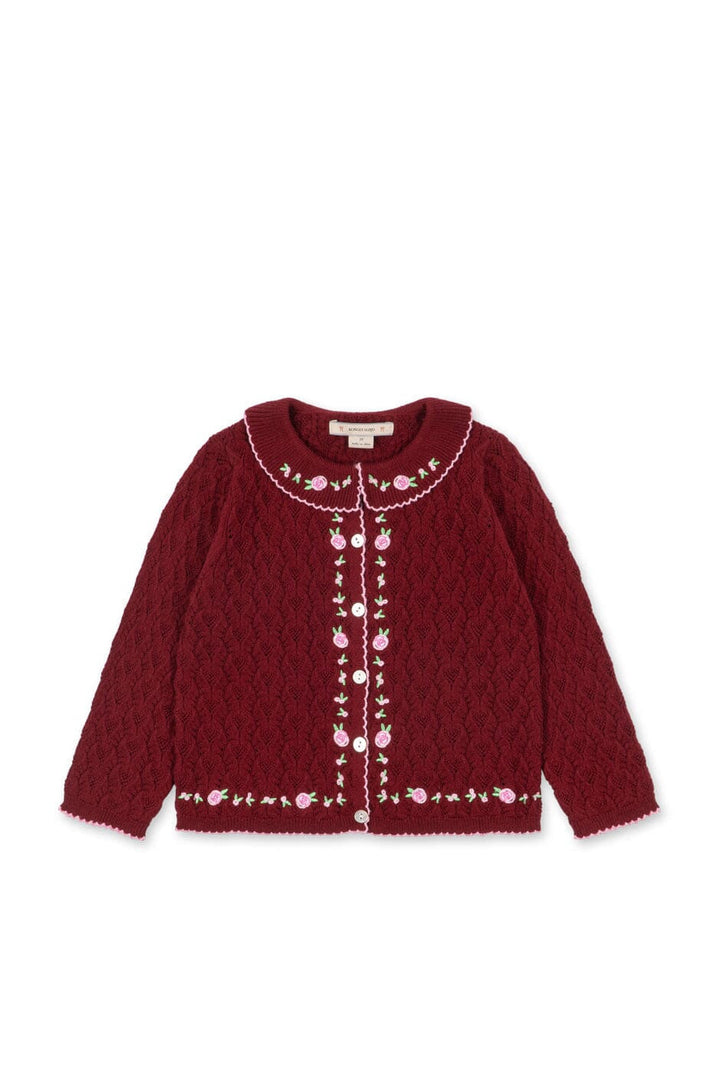 Konges Sløjd - Rosier Cardigan Ks106224 - Pomegranate