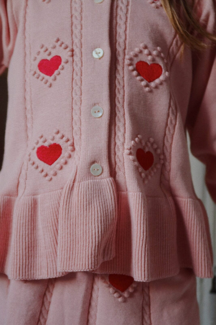 Konges Sløjd - Soleil Cardigan Gots Ks103980 - Silver Pink