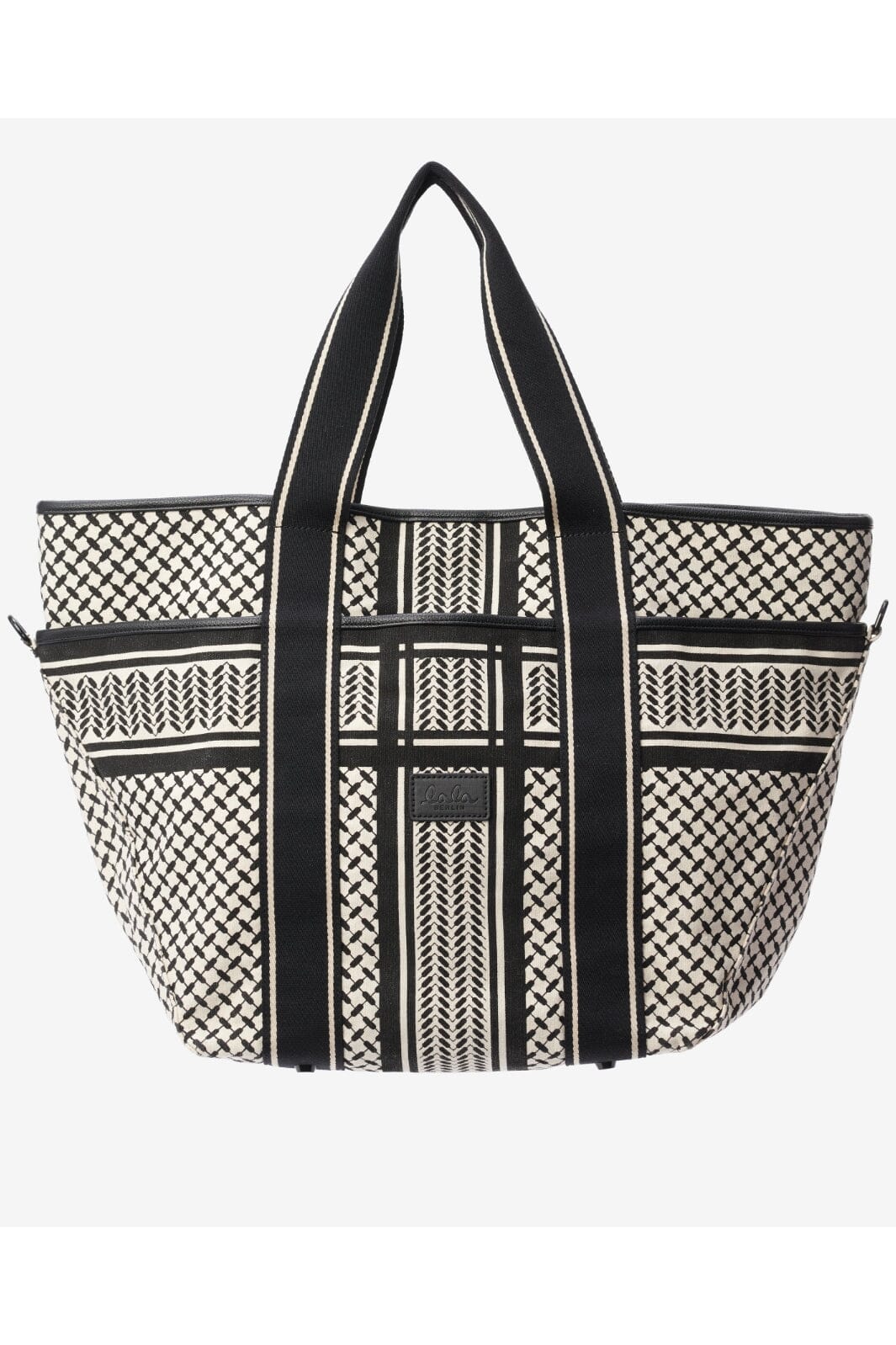 Lala Berlin - East West Tote Marin - heritage stripe black Tasker 