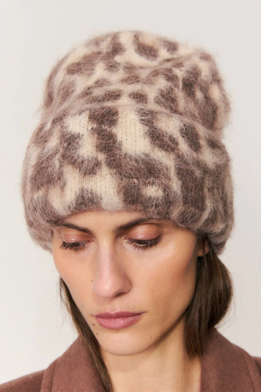 Lala Berlin - Lala Beanie 4 10025661 - Cream Leo Jacquard Huer 