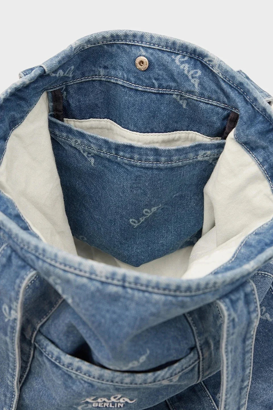 Lala Berlin - Tote Carmela 10017343 - Washed Blue Tasker 