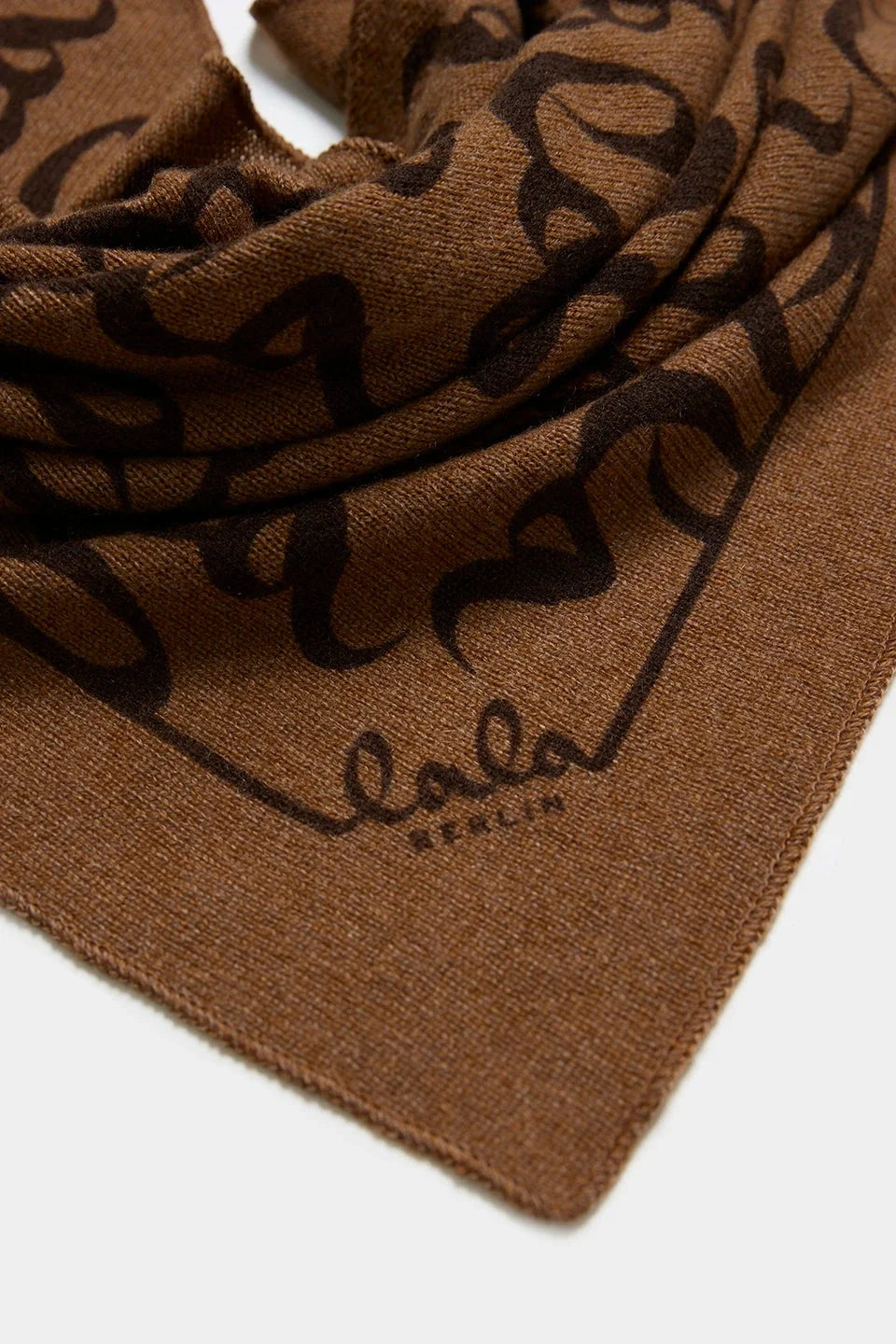 Lala Berlin - Triangle Lalagram M 10025580 - Tawny Halstørklæder 