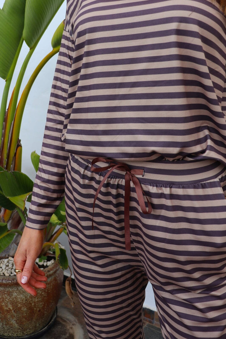 Liberte - Alma-Pants - Brown Stripe