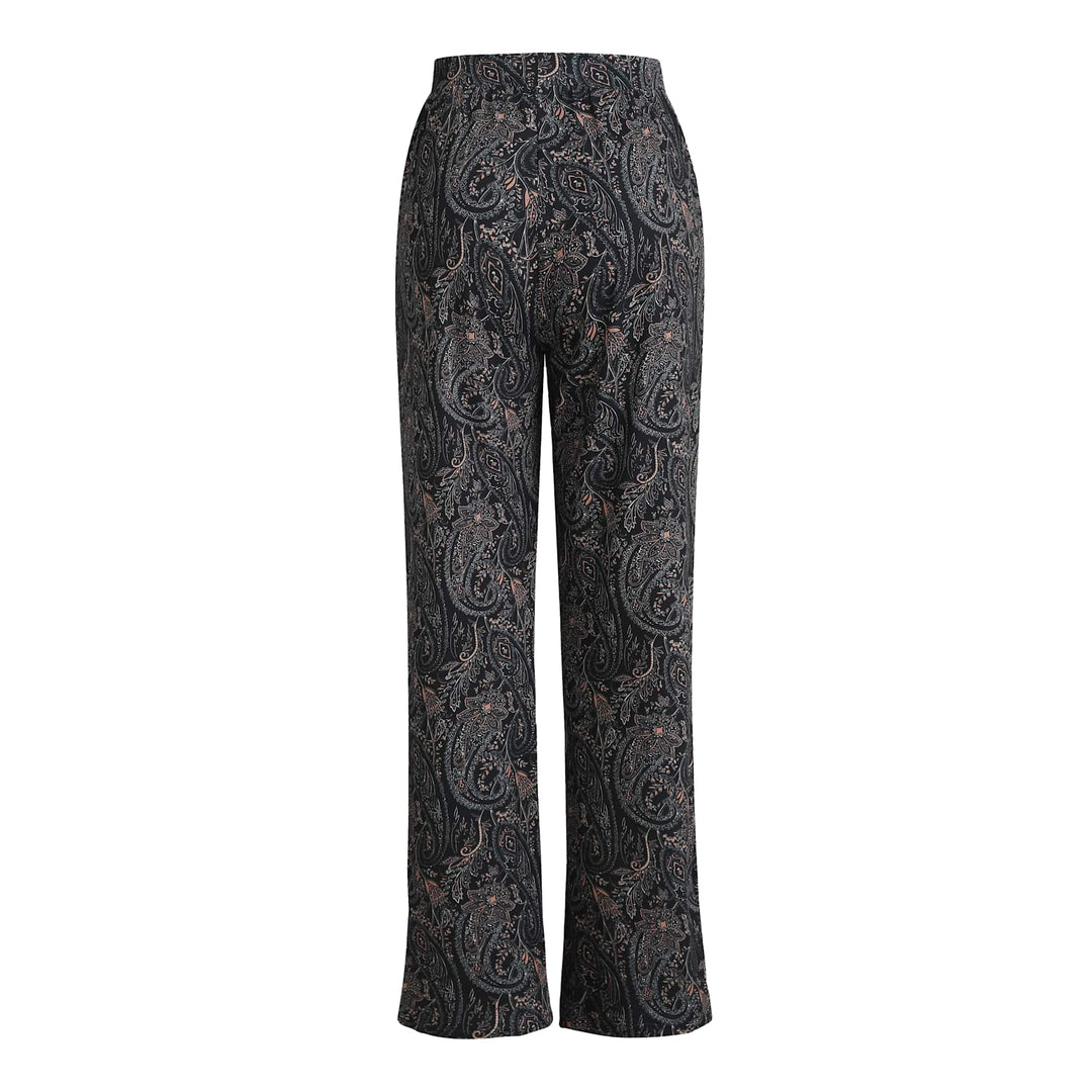 Liberte - Alma-Wide-Pants 9564 - Night Sky Paisley Bukser 