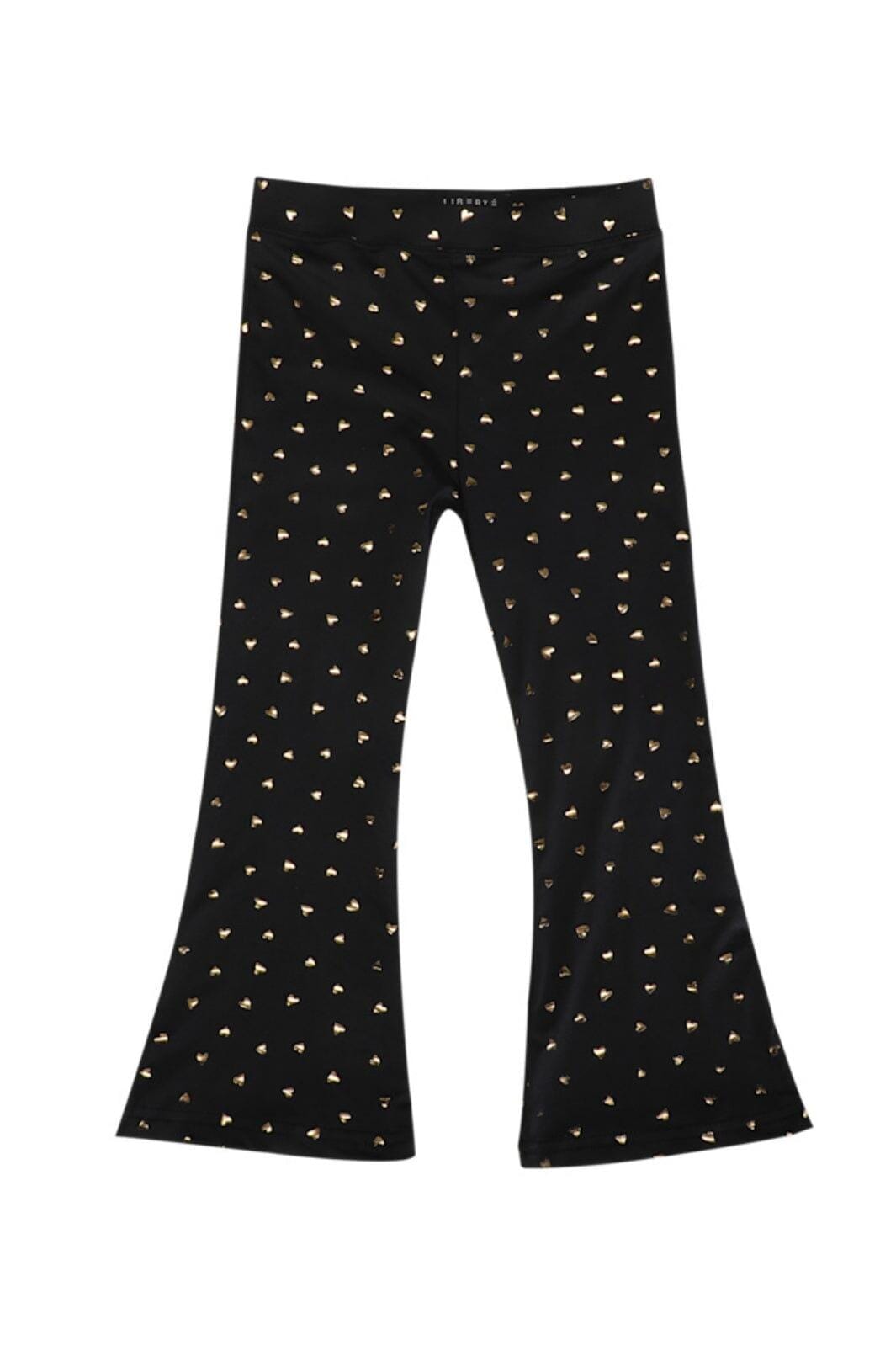 Liberte Ami - Alma-Flair-Pants-Kids 22149 - Black Gold Heart Bukser 