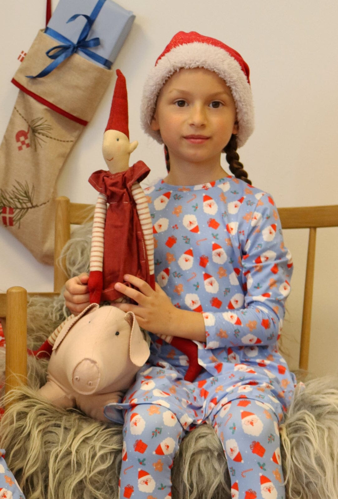 Liberte Ami - Alma-Ls-Babydoll-Dress (Kids) - Santa Skyblue Kjoler 