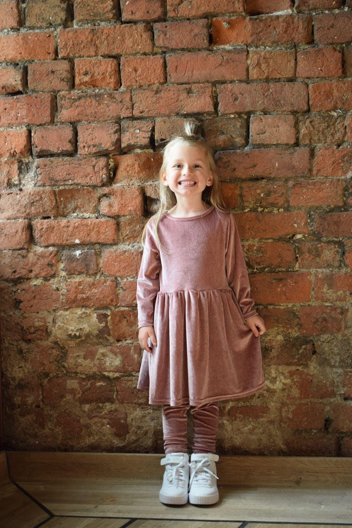 Forudbestilling - LIBERTÉ - Nalma LS Babydoll Dress (KIDS) - Rose (Midt November) Dresses 