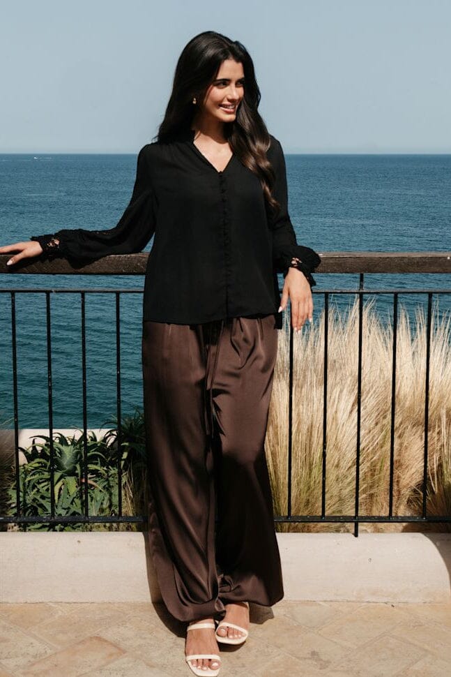 Liberte - Bibi Baloon Pants 22459 - Dark Brown Bukser 