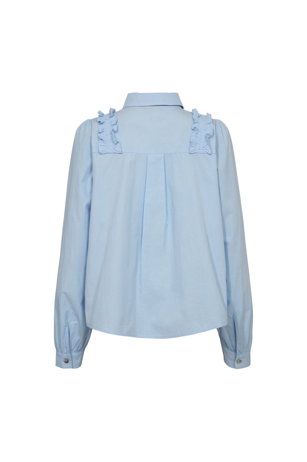 Liberte - Fie Ls Frill Shirt 22308 - Light Blue