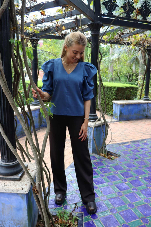 Liberte - Henny Wide Pants 22371 - Brown Bukser 