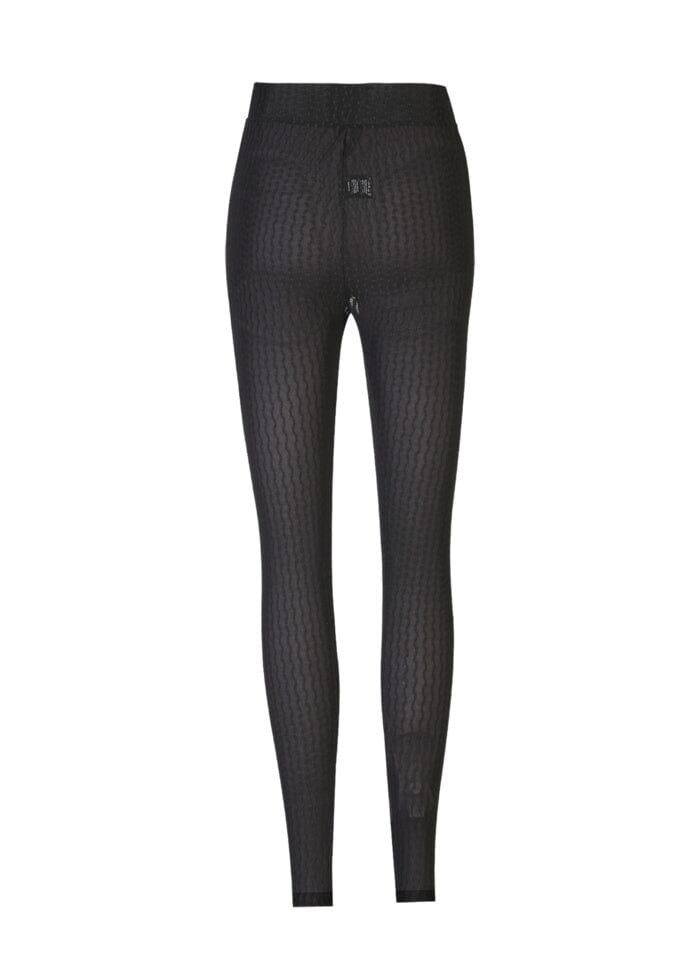 Liberte - Isa Leggings 21347 - Black Wavy Lines Leggings 