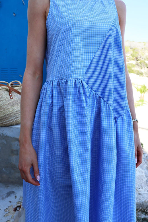 Liberte - Rikke Ns Dress 22411 - Blue Checks
