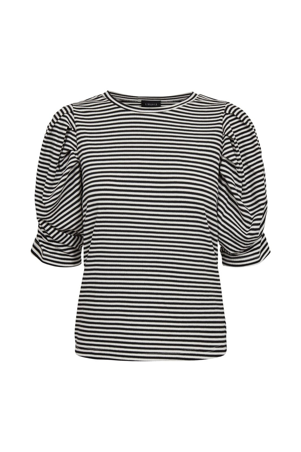 Liberte - Win Puff Tshirt 22343 - Black Creme Small Stripe