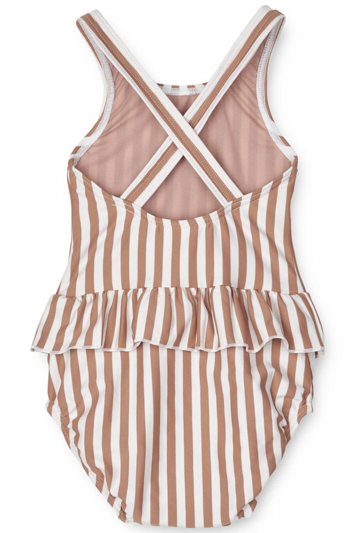 Liewood - Amina Baby Printed Swimsuit - Y/D Stripe: Tuscany Rose / Creme De La Creme Badedragter 