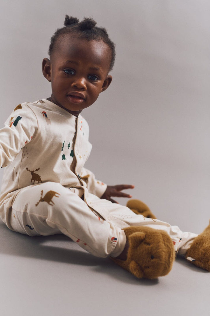 Liewood - Birk Printed Pyjamas Jumpsuit LW20360 - Holiday / Sandy Nattøj 
