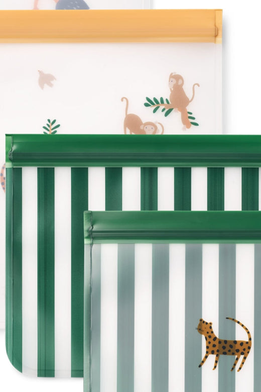 Liewood - Rebus Reusable Food Bags 4-Pack LW20172 - All together / Sandy