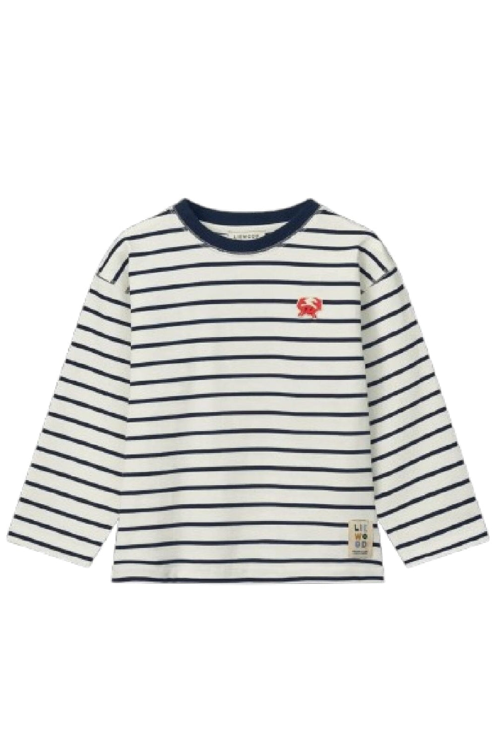 Liewood - Tyler Stripe Longsleeve T-shirt - Y/D stipes Classic navy / Creme de la creme Bluser 