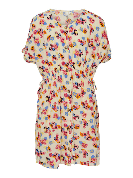 Little Pieces, Lpfleur Ss Dress, Poppy Red Daisy