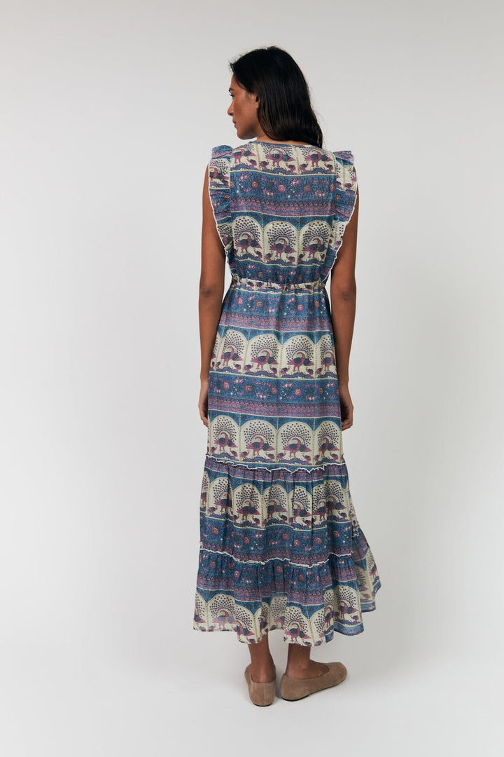 Lollys Laundry - Samoll Midi Dress Sl26177-3046 - 20 20 Blue Kjoler 