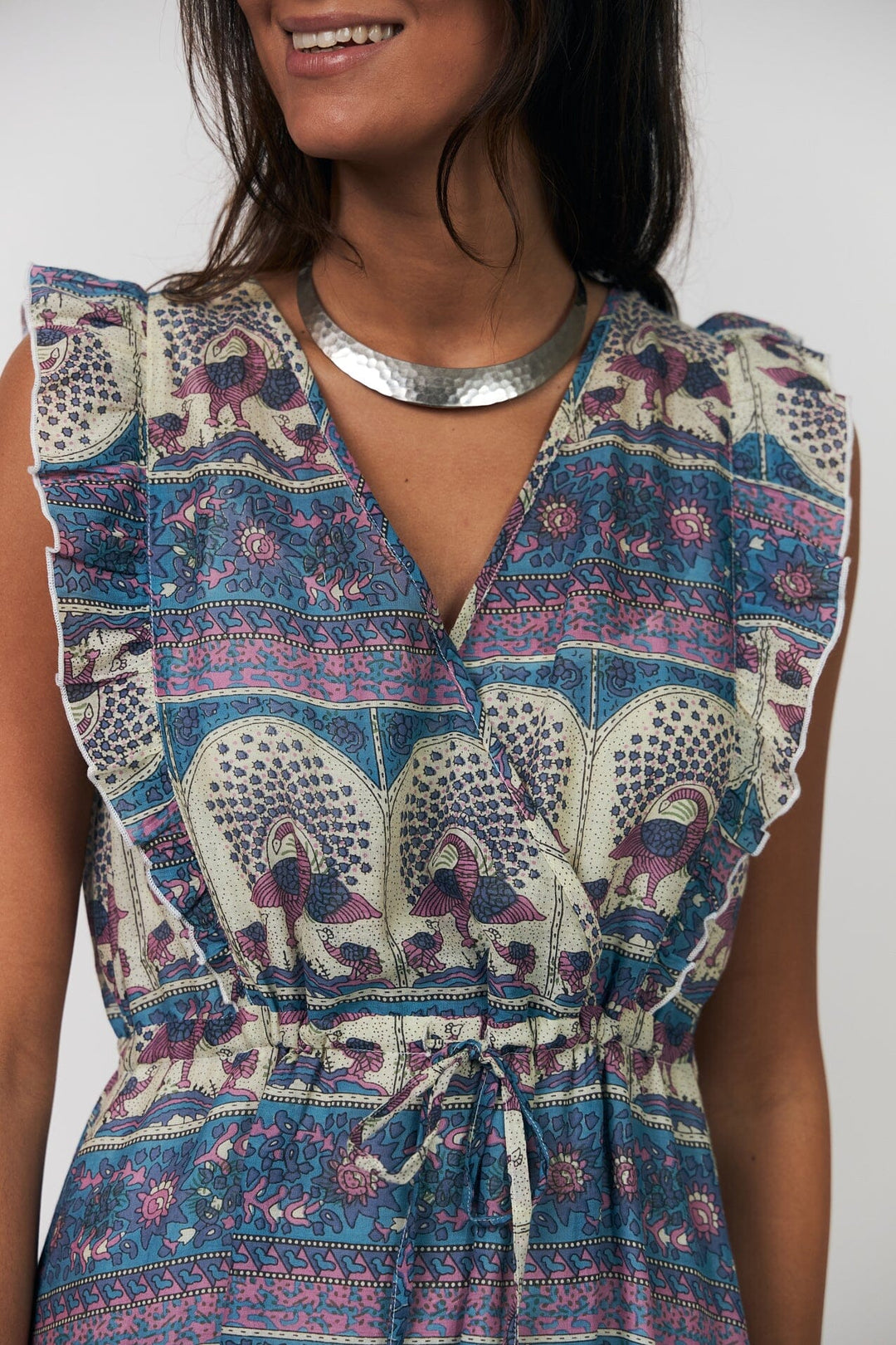 Lollys Laundry - Samoll Midi Dress Sl26177-3046 - 20 20 Blue Kjoler 