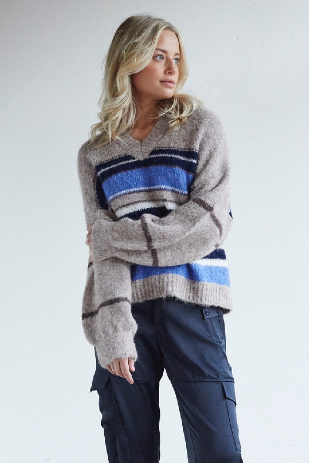 Love & Divine - Love1286 18474 - 831 - Blue/Brown Strikbluser 
