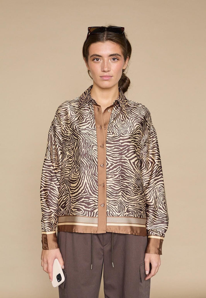 Love & Divine - Love1393-1 19479 - 803 - Brown Zebra Skjorter 