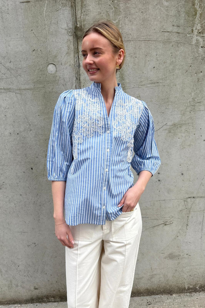 Love & Divine - Love1448-2 19992 - 830 - Blue Stripes Skjorter 