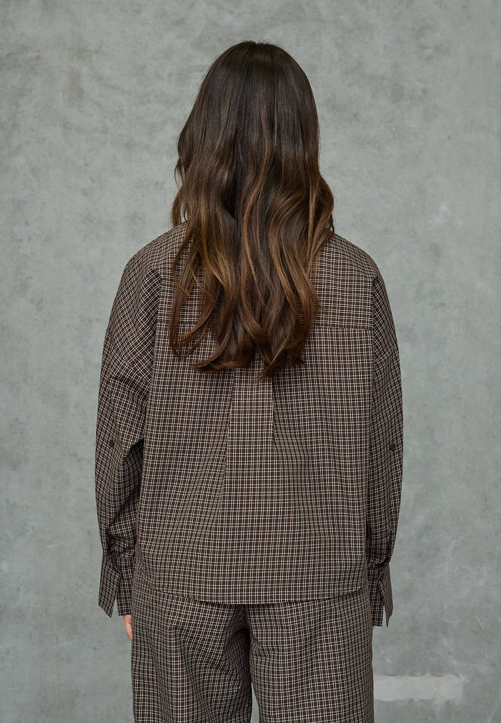 Love & Divine - Love1495-4 20029 - 222 - D. Chocolate Check Skjorter 