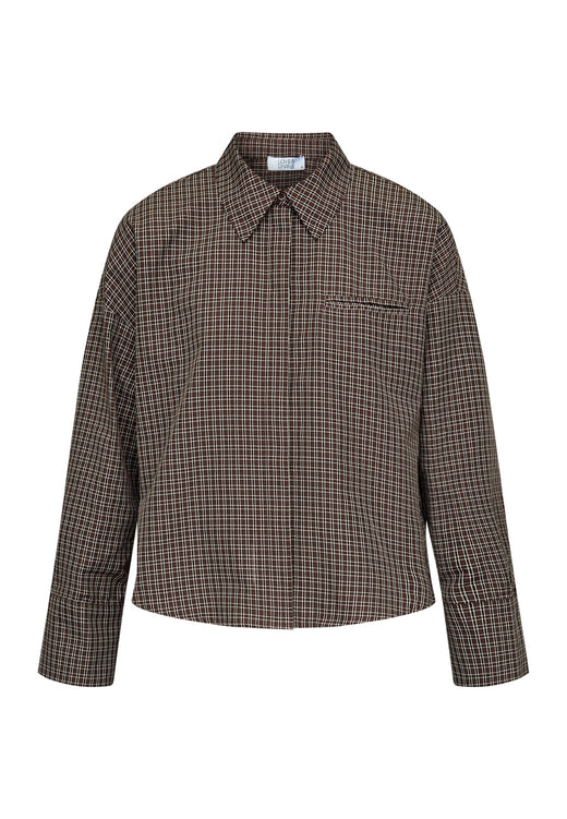 Love & Divine - Love1495-4 20029 - 222 - D. Chocolate Check Skjorter 