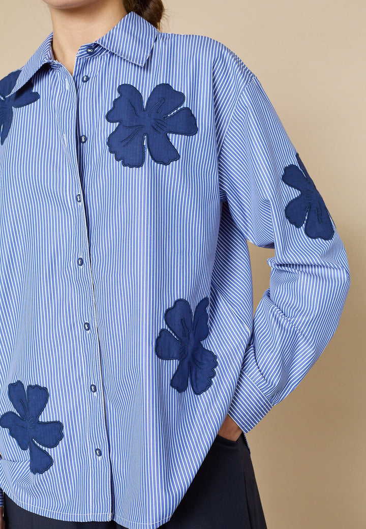 Love & Divine - Love1499 19522 - 811 - Blue Flower Skjorter 