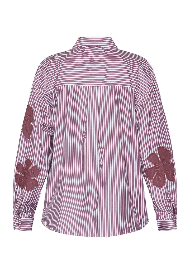 Love & Divine - Love1499 19522 - 812 - Bordeaux Flower Skjorter 