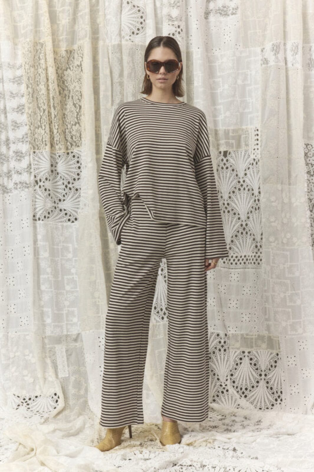 Love & Divine - Love1505 19642 - 117 - Cream/Brown Bluser 