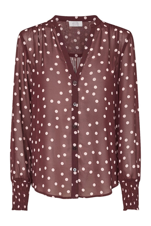 Love & Divine - Love407-9 19278 - 803 - Bordeuax/Dot Skjorter 