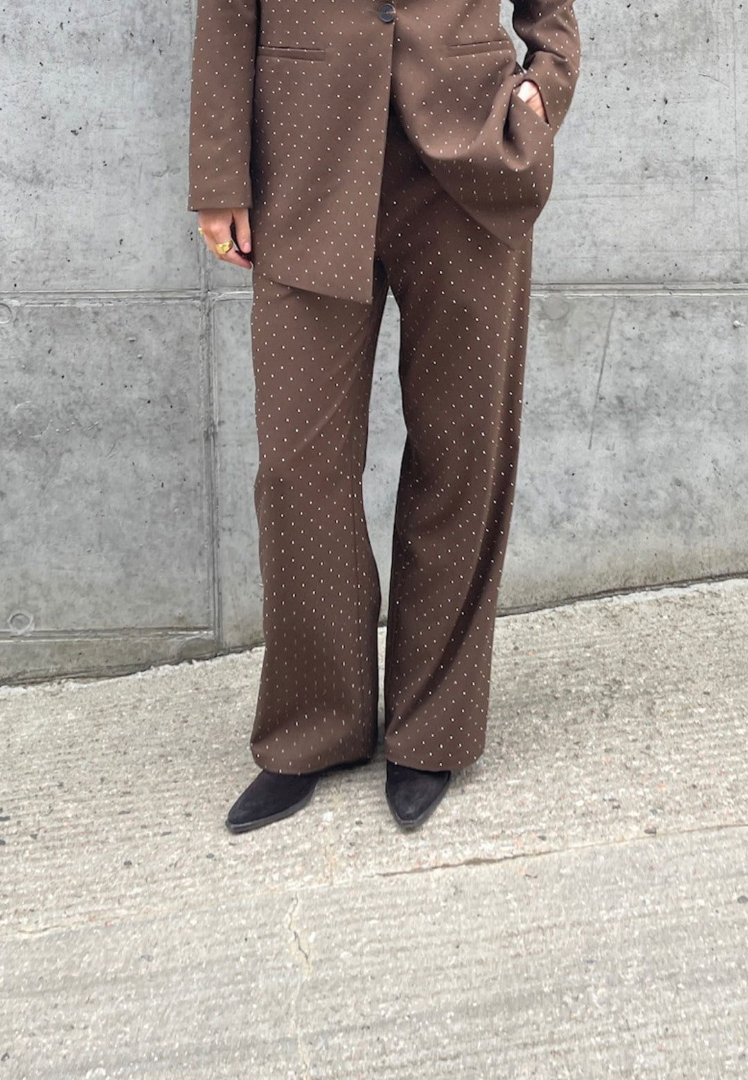 Love & Divine - Love857-7 19511 - 201 - Brown Rhinestone Bukser 