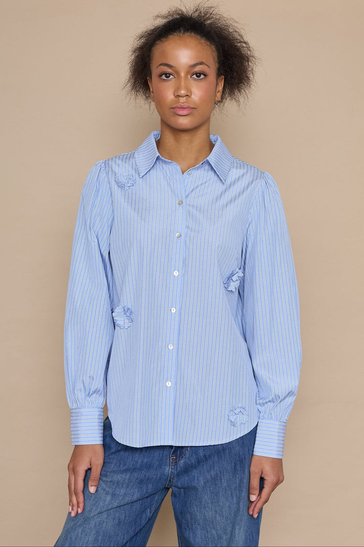 Love & Divine - Love919-21 19371 - 831 - Blue Stripes Skjorter 