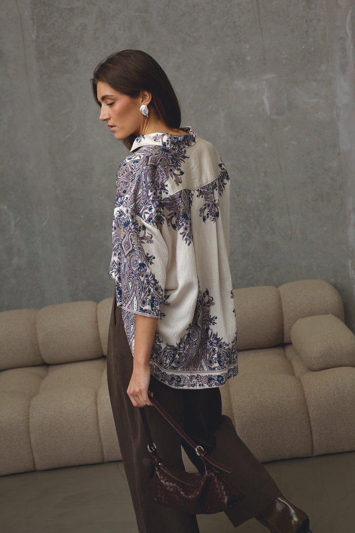 Love & Divine - Love971-17 19894 - 802 - Champagne Paisley Skjorter 