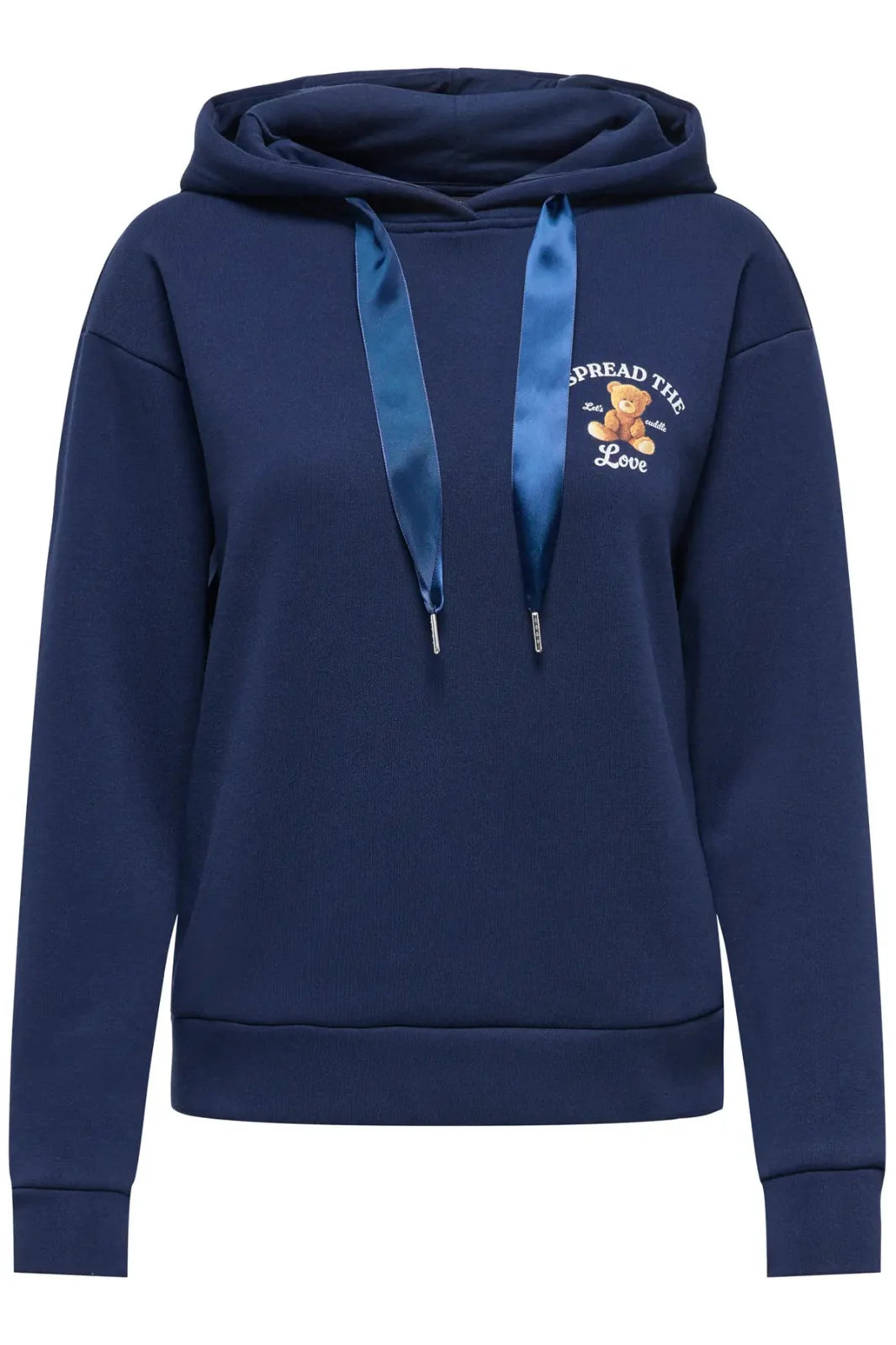 Only - Onlricky L/S Hood Box Swt - 4924855 Naval Academy Love + Naval Academy Sateen Strings