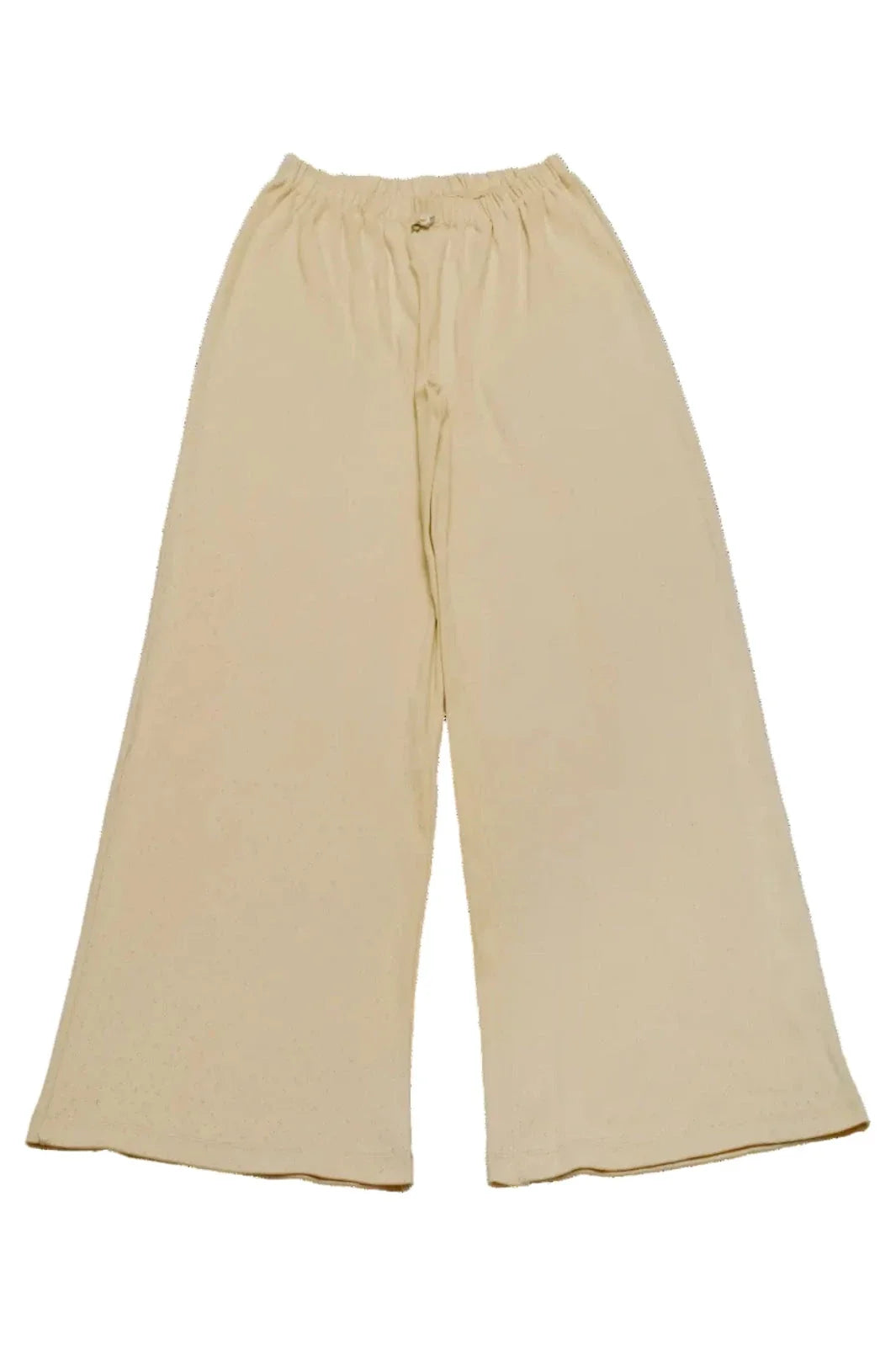 Maanesten - Ally Pointelle Pants Butter Yellow - 4296 Bukser 