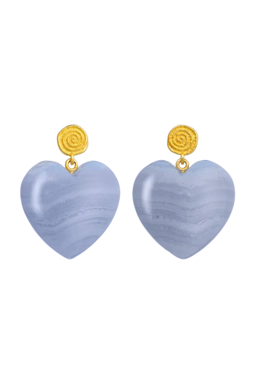 Maanesten - Penny Blue Lace Earrings - 10130a Øreringe 